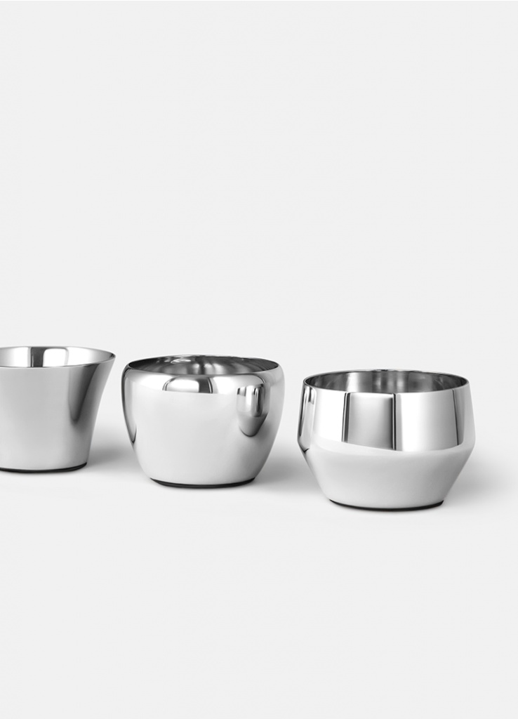 Skultuna Kin Ljuslykta 3 pack Steel